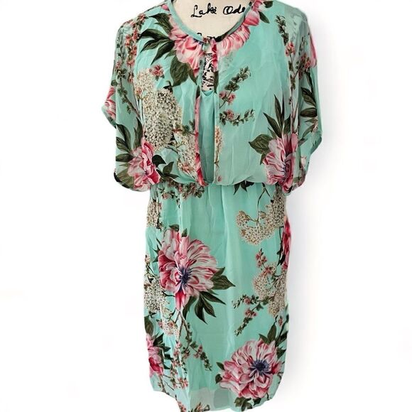 Mamalicious Dresses & Skirts - Mamalicious Floral Maternity/ Nursing Dress Occasion Size M